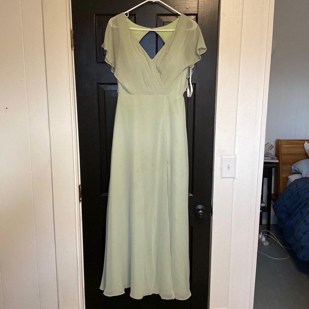 AZAZIE Rylee bridesmaid dress in "dusty sage"